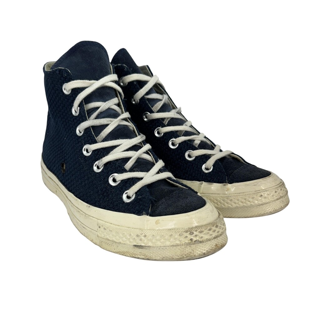 Converse Chuck Taylor All Star Shoes Mens Size 6 Blue Woven High Top 155451C